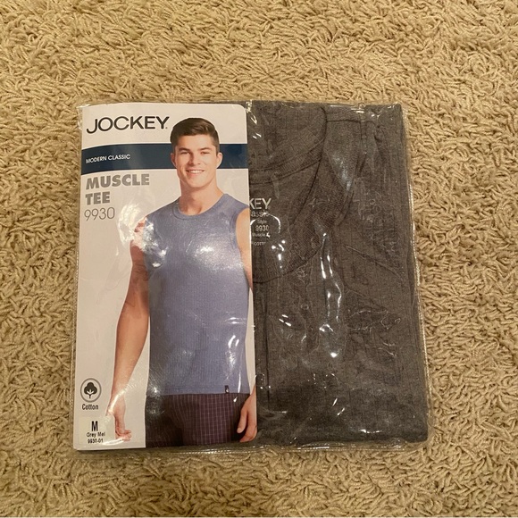 NWT Jockey Muscle Tank Top 100% Super Combed Cotton Ribbed Fabric Medium 95 cm - Picture 6 of 8